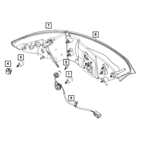 Mopar® L2825W5WLL Front Headlight Bulb