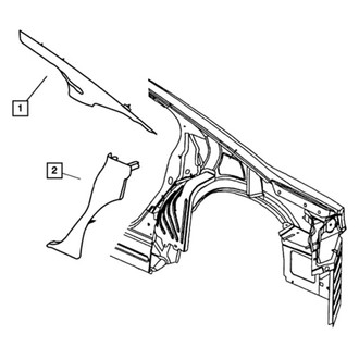Mopar® - Body C-Pillar Trim Panel