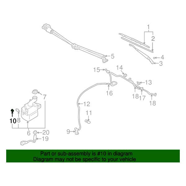 Mopar® - Windshield Washer Pump Grommet