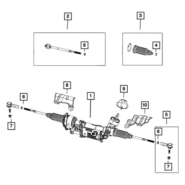 Mopar® - Rack and Pinion Assembly