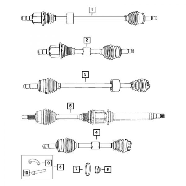 Mopar® - Front Axle Shaft