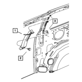 Mopar® - Body C-Pillar Trim Panel