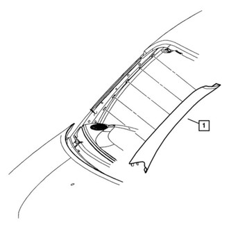Mopar® - Body A-Pillar Trim Panel