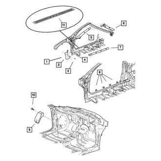Mopar® - Body A-Pillar Trim Panel