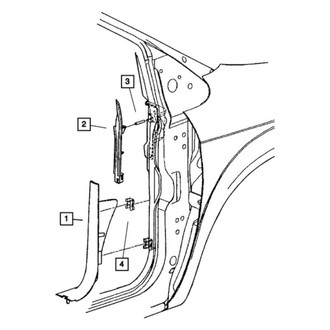 Mopar® - Body A-Pillar Trim Panel