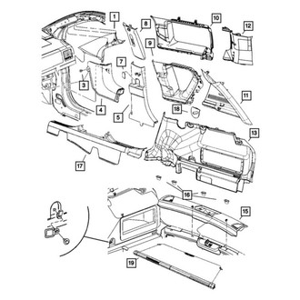 Mopar® - Body A-Pillar Trim Panel