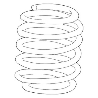 Mopar® 05168022AC - Front Coil Spring