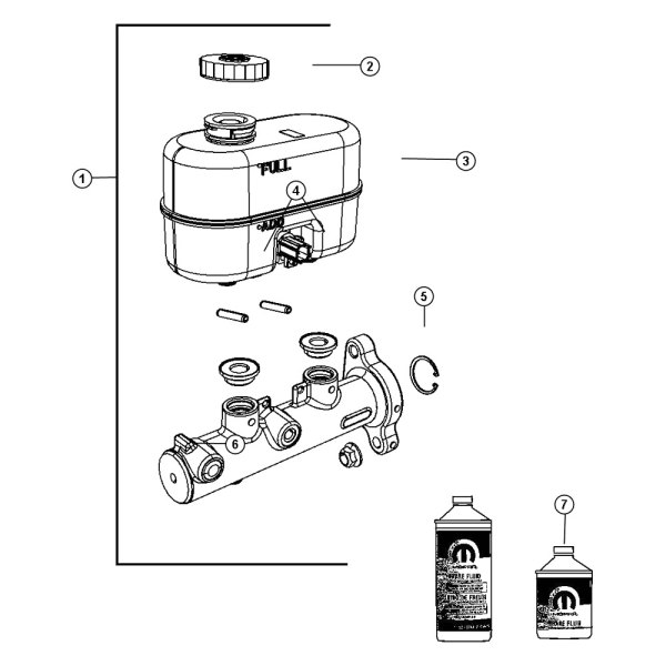 Mopar® - Brake Master Cylinder Reservoir