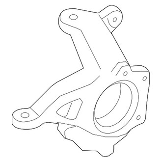 Mopar® - Front Driver Side Steering Knuckle