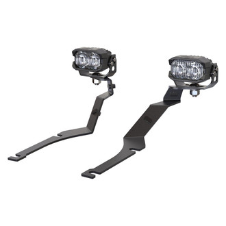 Morimoto® - Hood Ditch Mounted 2Banger HXB Drift SAE 2x24W Wide Beam LED Light Kit