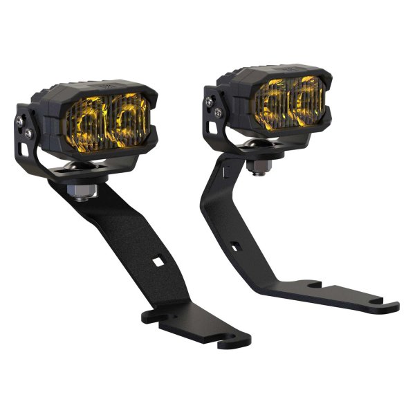 Morimoto® - A-Pillar 2Banger NCS 2x13.5W Flood Beam Yellow LED Light Kit