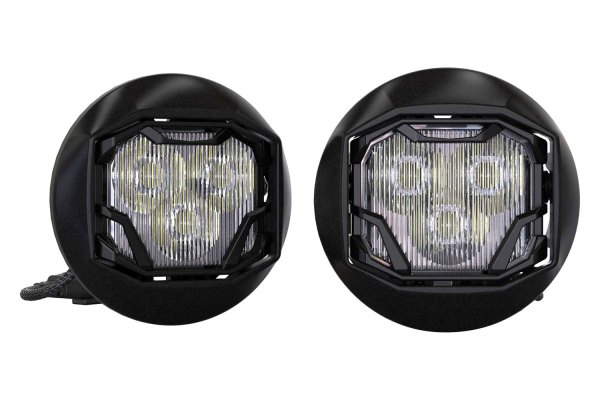 Morimoto® - Fog Light Location 4Banger NCS 2x20W Combo Beam Yellow LED Light Kit, Front View