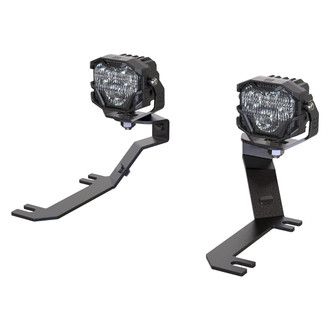 Morimoto® - Hood Ditch Mounted 4Banger HXB SAE 2x42W Wide Beam Yellow LED Light Kit