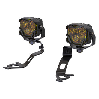 Morimoto® - Hood Ditch Mounted 4Banger HXB Drift SAE 2x42W Wide Beam LED Light Kit