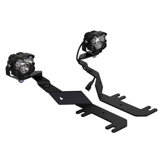 Morimoto® - A-Pillar Mounted 4Banger HXB 2x45W Wide Beam Yellow LED Light Kit