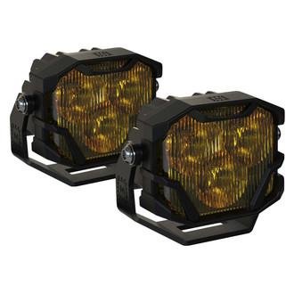 Morimoto® 4B-SURF-1011 - 4Banger HXB 2x45W Wide Beam Yellow LED Lights
