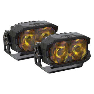 Morimoto® - 2Banger HXB SAE 2x24W Wide Beam Yellow LED Lights