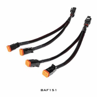 Morimoto® - Deutsch 2P Male to 2 Deutsch 2P Female Wiring Harness