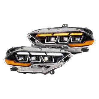 Morimoto® - XB™ Gen II Driver and Passenger Side Black DRL Bar Projector LED Headlights