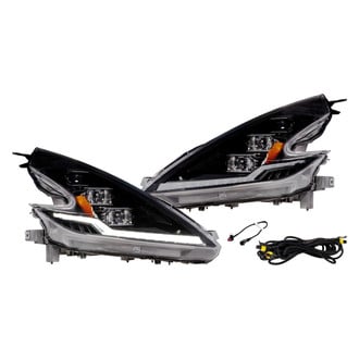 Morimoto® - XB™ Evo Hybrid Driver and Passenger Side Black DRL Bar Projector LED Headlights