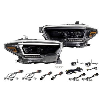 Morimoto® - XB™ Evo Hybrid Driver and Passenger Side Black DRL Bar Projector LED Headlights
