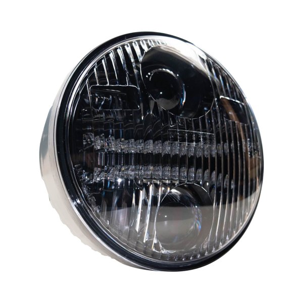 Morimoto® - Sealed6™ 5 3/4" Round Black Projector Bi-LED Headlight with DRL