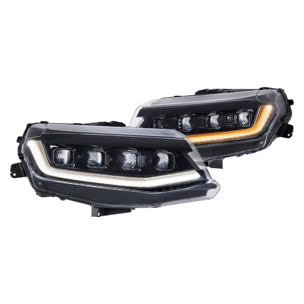 Morimoto® - XB™ Black Sequential DRL Bar Projector LED Headlights, Chevy Camaro