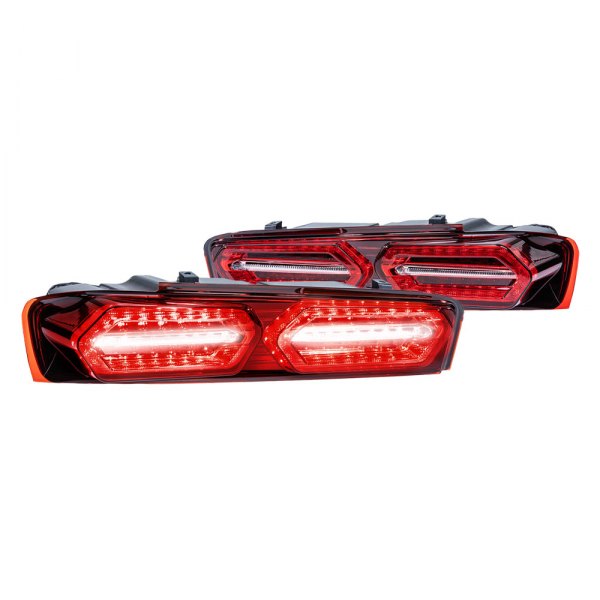 Morimoto® - XB™ Black/Red LED Tail Lights, Chevy Camaro