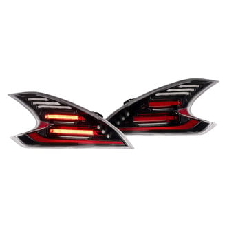 Morimoto® - XB™ Driver and Passenger Side Black/Red Sequential Fiber Optic LED Tail Lights