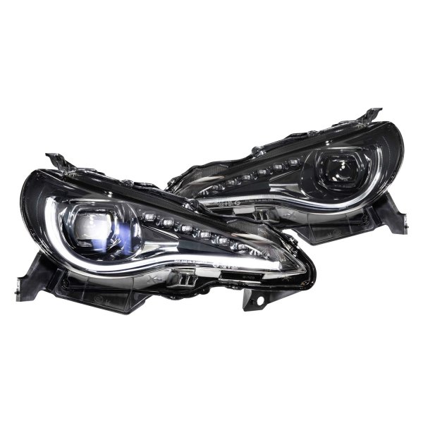 Morimoto® - XB™ Black/Smoked DRL Bar Projector LED Headlights with Sequential Turn Signal