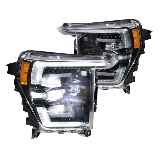 Morimoto® - XB™ Gloss Black Projector LED Headlights with Sequentail White DRL