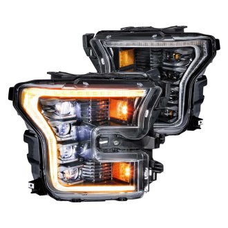 Morimoto® - XB™ Driver and Passenger Side Black Sequential DRL Bar Projector LED Headlights