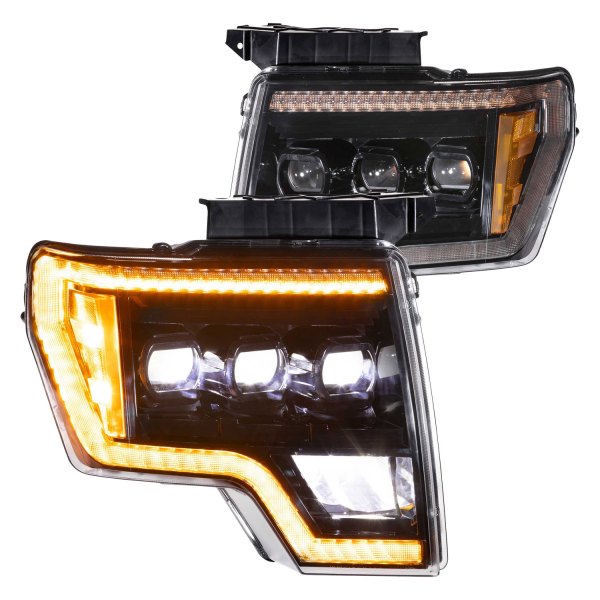 Morimoto® - XB™ Black Projector LED Headlights with Sequential DRL