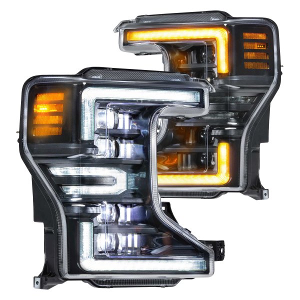 Morimoto® - XB™ Gloss Black Sequential DRL Bar Projector LED Headlights