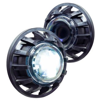 Morimoto® - Super7™ 7" Round Driver and Passenger Side Switchback DRL Bar Projector Bi-LED Headlights