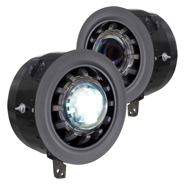 Morimoto® - Super7™ 7" Round Black Projector Bi-LED Headlights