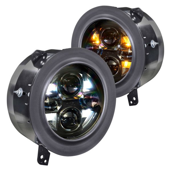 Morimoto® - Sealed7™ 7" Round Black 2.0 Projector Bi-LED Headlights
