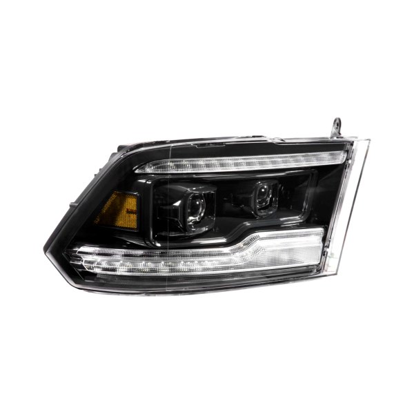 Morimoto® - XB™ Gloss Black Sequential DRL Bar Projector LED Headlights, Dodge Ram