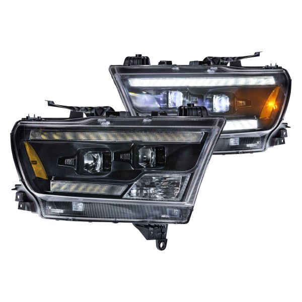 Morimoto® - XB™ Hybrid Black DRL Bar Projector LED Headlights, Ram 1500