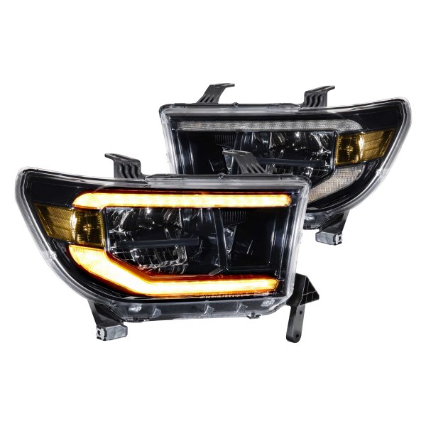 Morimoto® - XB™ Gloss Black Sequential DRL Bar LED Headlights, Toyota Sequoia