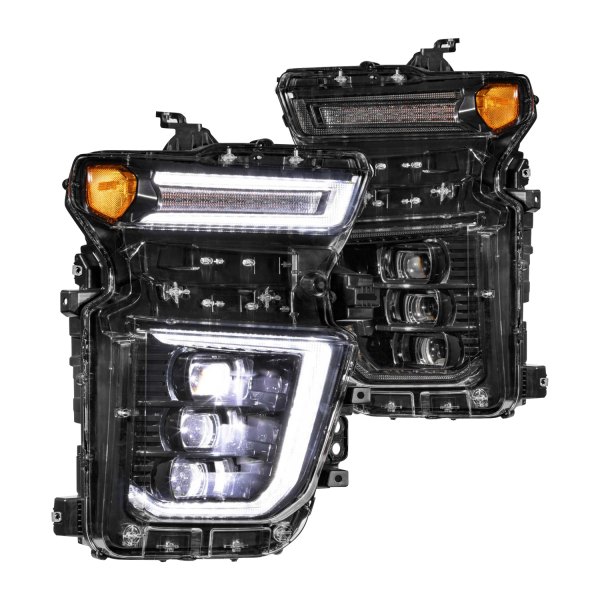 Morimoto® - XB™ Gloss Black DRL Bar Projector LED Headlights with Sequential Turn Signal