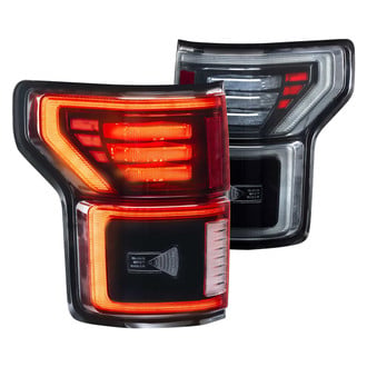 Morimoto® - XB™ Driver and Passenger Side Black/Red Fiber Optic LED Tail Lights