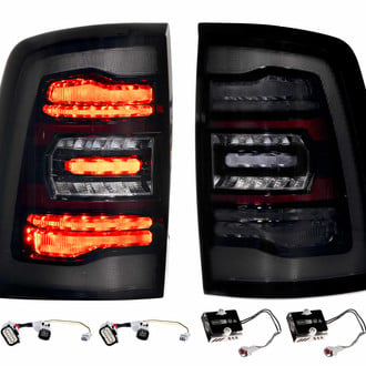 Morimoto® - XB™ Driver and Passenger Side Smoke Fiber Optic LED Tail Lights