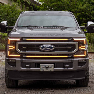 Morimoto® - 1-Pc XBG Chrome Main Grille with Amber DRL Lights