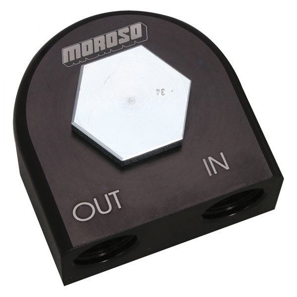 Moroso® - 90 Degree Remote Oil Filter Adapter