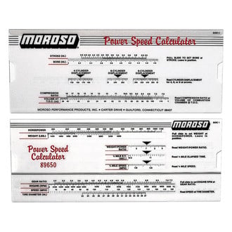 Moroso® - Power Speed Calculator