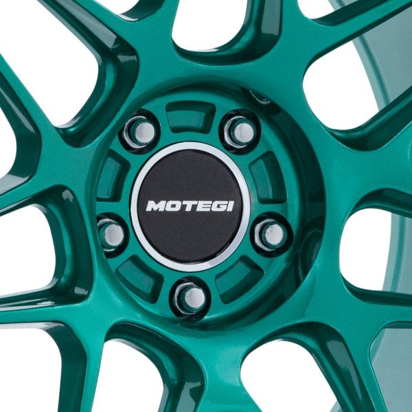 MOTEGI RACING® MR158 TSUBAKI Wheels - Hokkaido Green with Machined