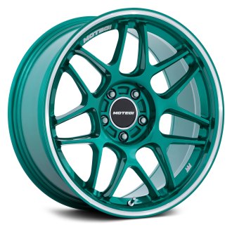 MOTEGI RACING® MR158 TSUBAKI Wheels - Hokkaido Green with Machined
