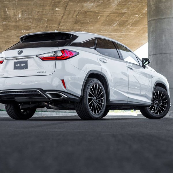 MOTIV® - Montage Gloss Black Machined Tips on Lexus RX 350