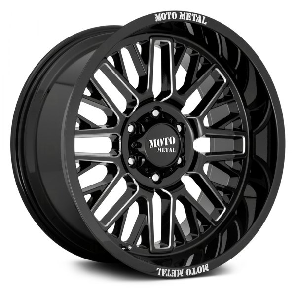 MOTO METAL® - MO802 WARLOCK Gloss Black with Milled Accents